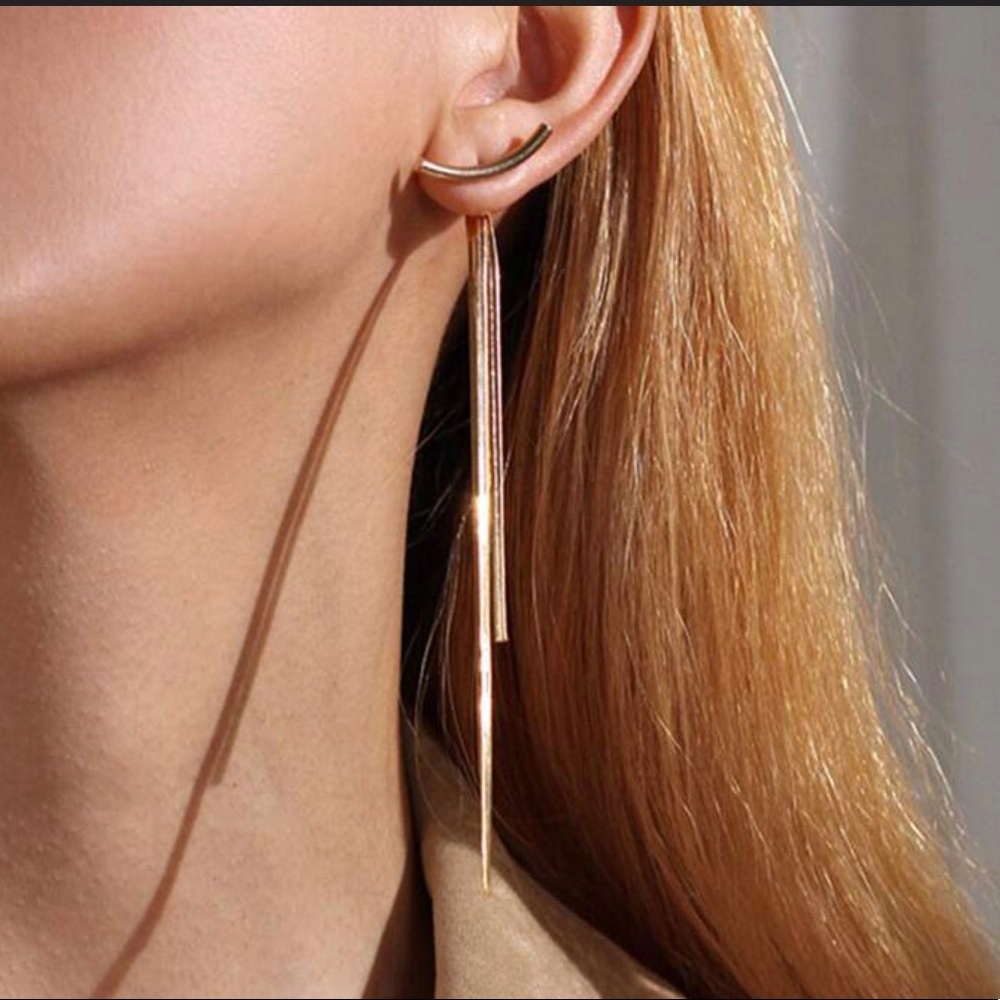Gold earrings